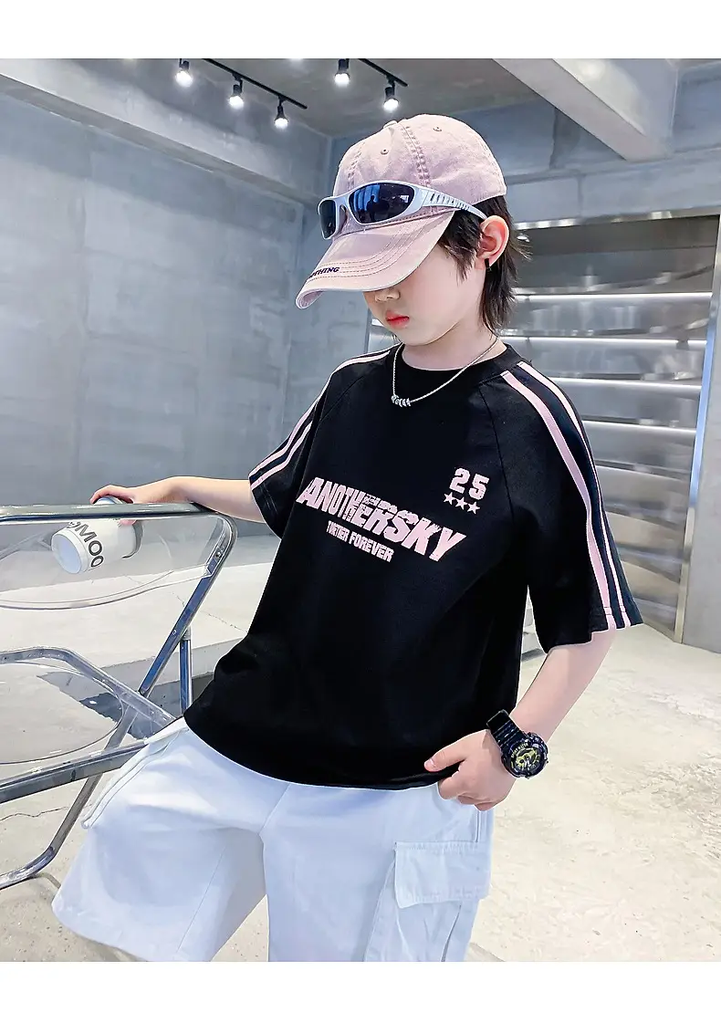 Boys Summer T-Shirt 2025 Half Sleeve Ice Top — feature 20