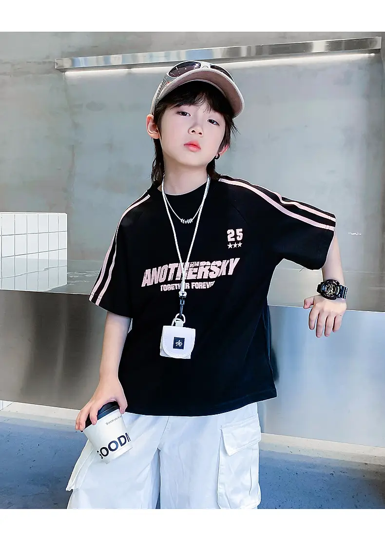 Boys Summer T-Shirt 2025 Half Sleeve Ice Top — feature 21