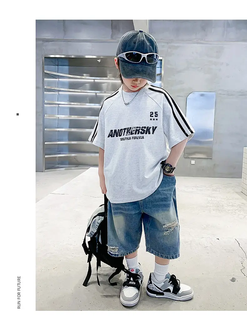 Boys Summer T-Shirt 2025 Half Sleeve Ice Top — feature 23
