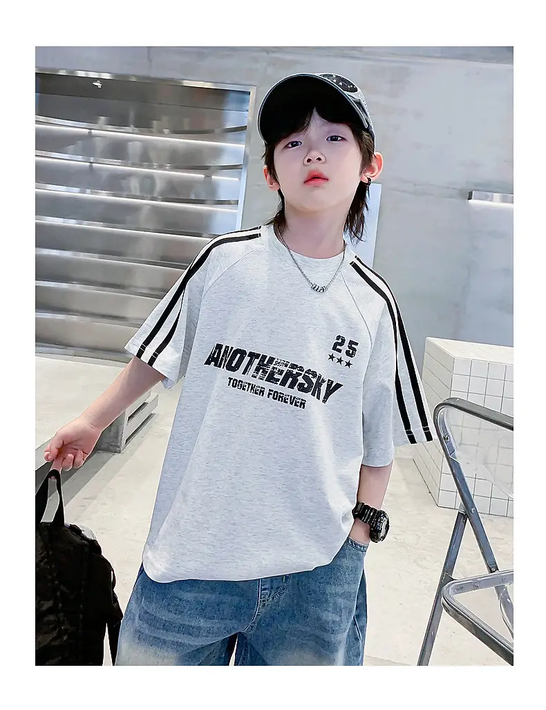 Boys Summer T-Shirt 2025 Half Sleeve Ice Top — feature 25