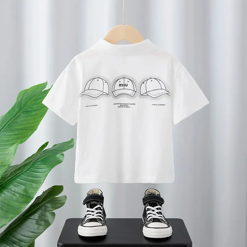 Boys Black Polo T-Shirt Summer 2025 Kids - Image 5