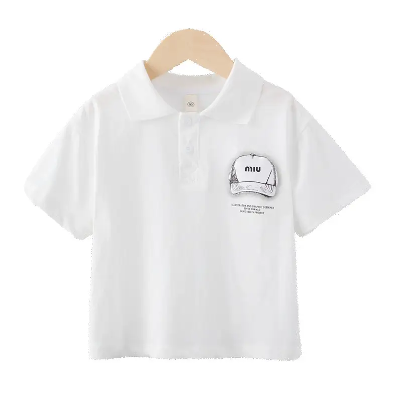 Boys Black Polo T-Shirt Summer 2025 Kids - Image 7