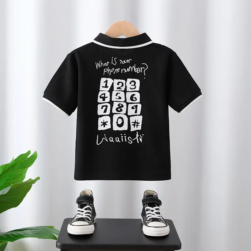 Boys T-Shirt "What If I Run to Paris" White 2025 - Image 2