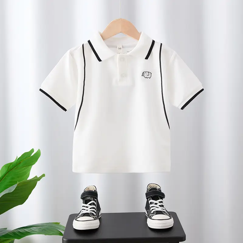 Boys T-Shirt "What If I Run to Paris" White 2025 - Image 4