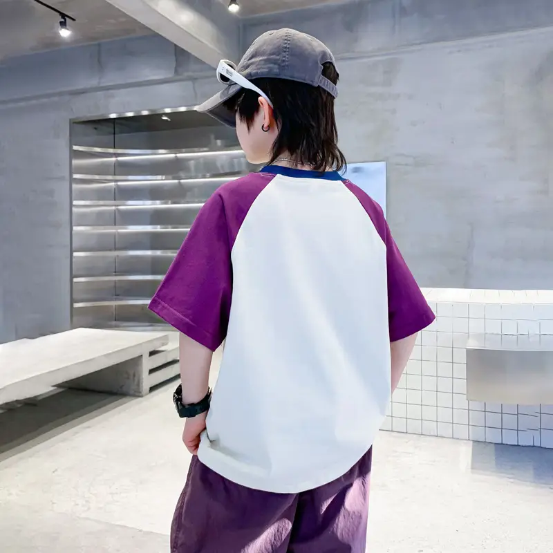 Trendy Boys Color Block T-Shirt Summer 2026 - Image 5