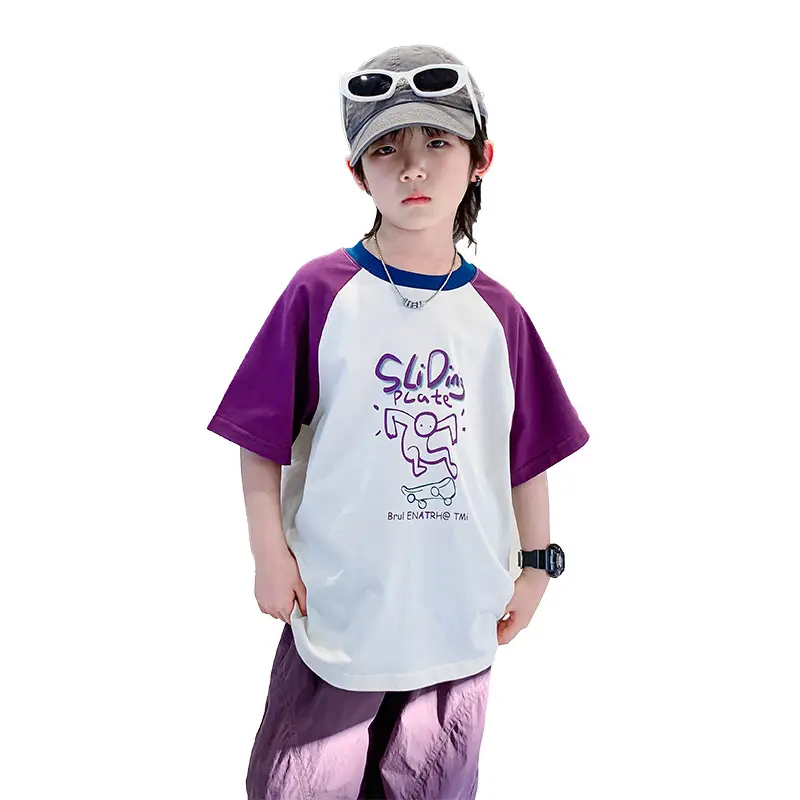 Trendy Boys Color Block T-Shirt Summer 2026 - Image 6