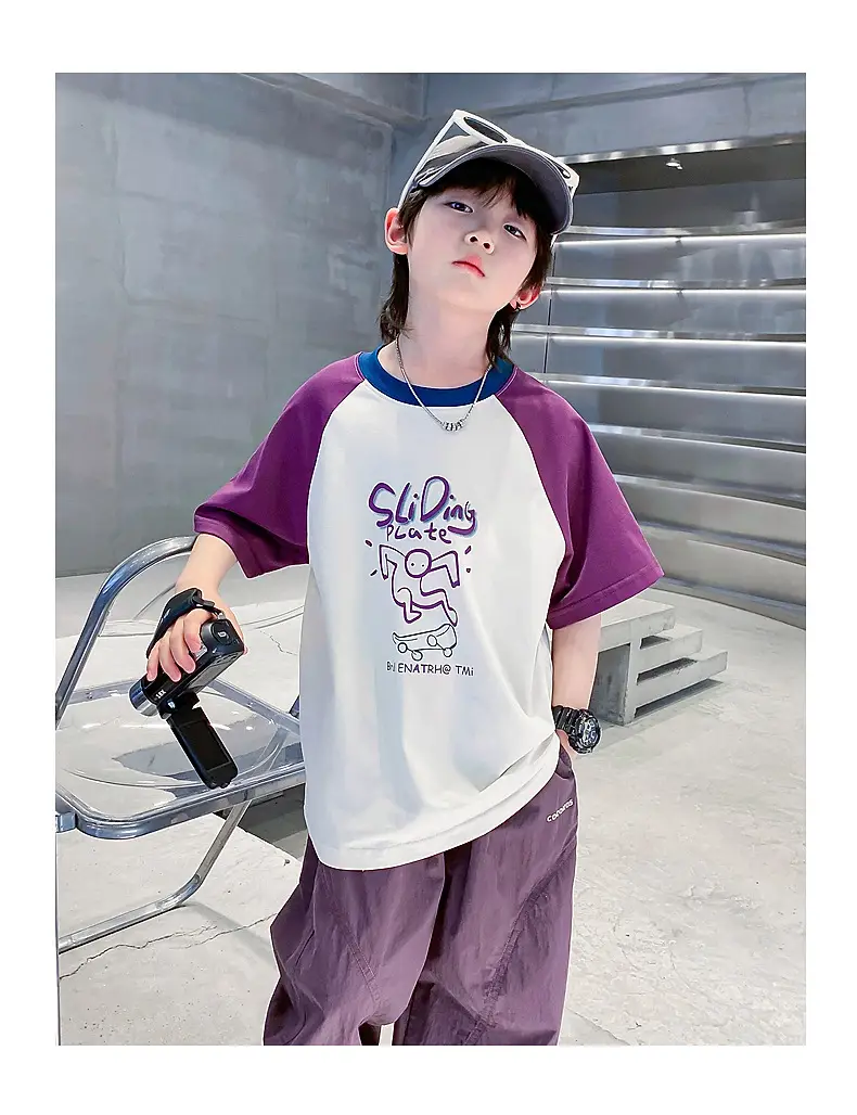 Trendy Boys Color Block T-Shirt Summer 2026 — feature 11