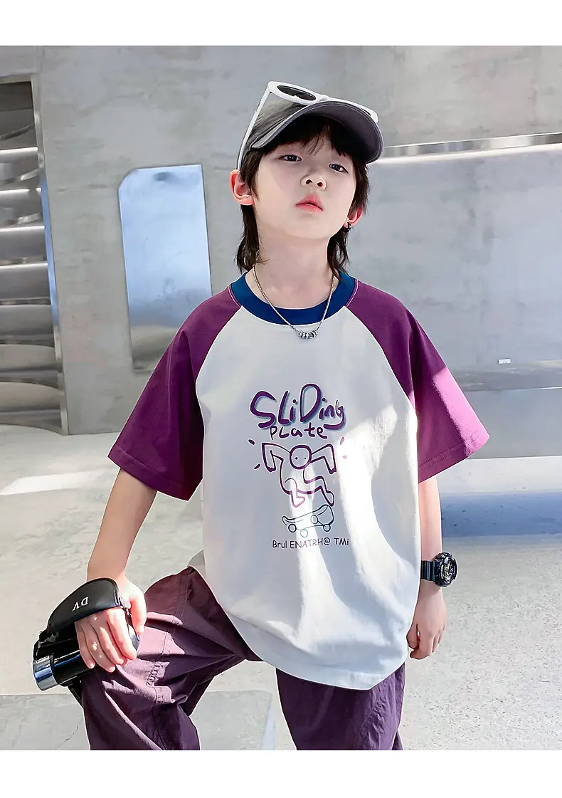 Trendy Boys Color Block T-Shirt Summer 2026 — feature 12