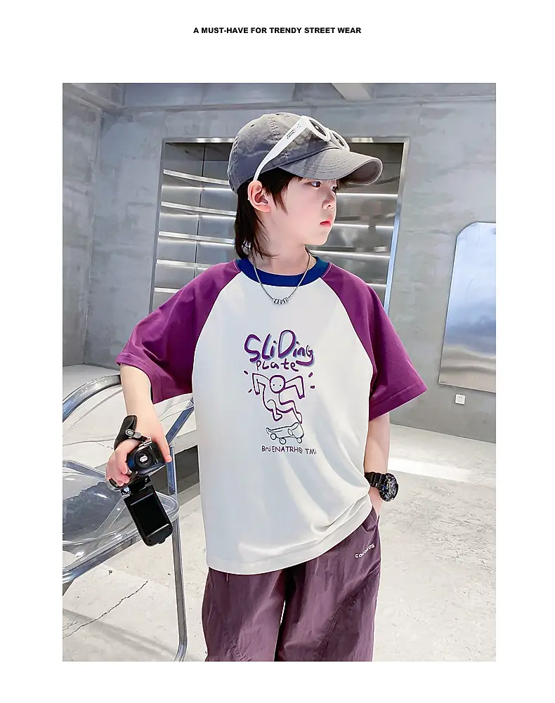 Trendy Boys Color Block T-Shirt Summer 2026 — feature 2