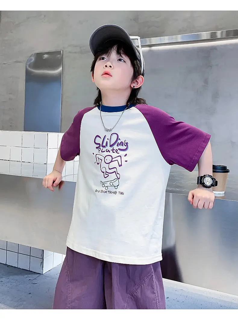Trendy Boys Color Block T-Shirt Summer 2026 — feature 8