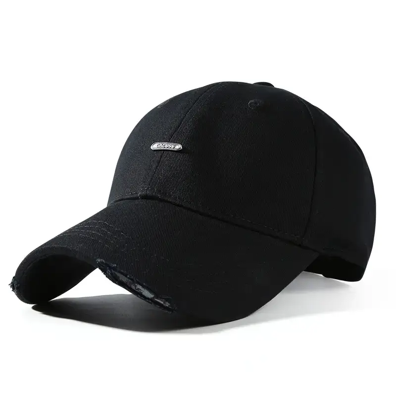 Men's Black Pure Cotton Baseball Cap with "CHAPERS" Logo