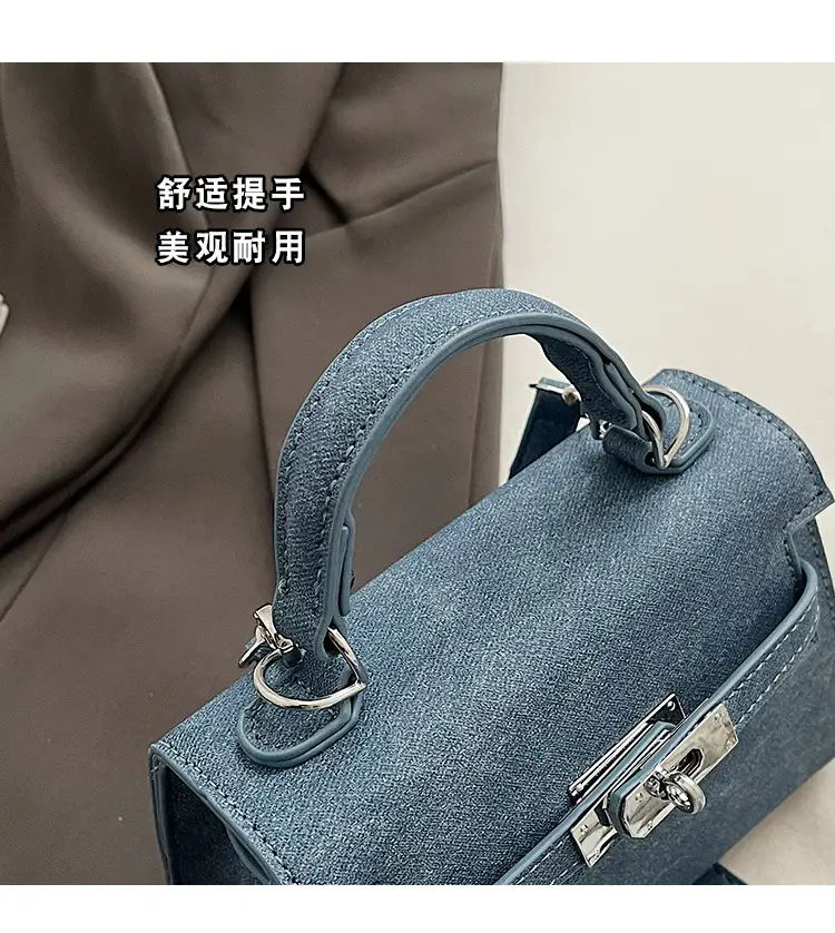 Vintage Grey Textured Kelly Shoulder Bag for Women 2026 — feature 8