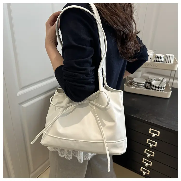 Women's Transparent Bow Shoulder Bag 2025 Spring Summer — feature 9