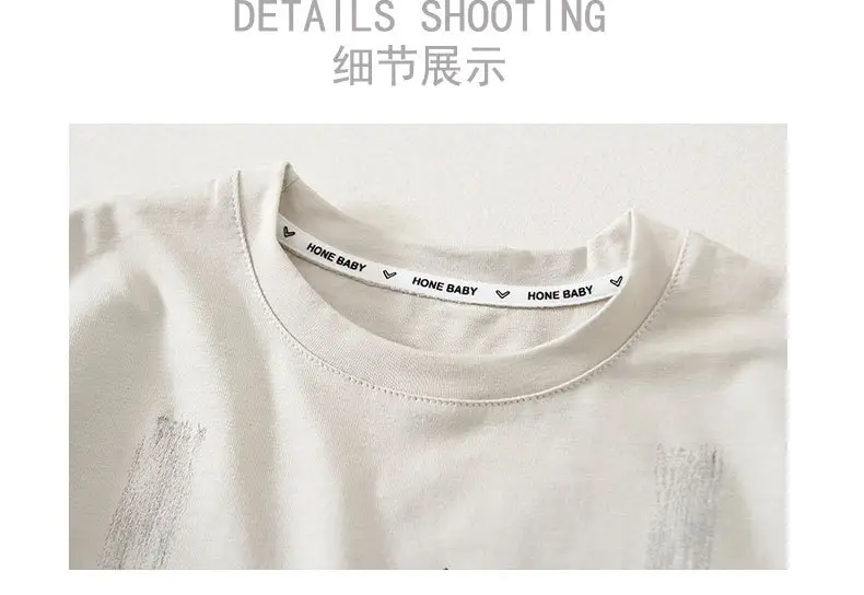 Boys White Cotton 2Pc Shorts T-Shirt Set 2026 — feature 2