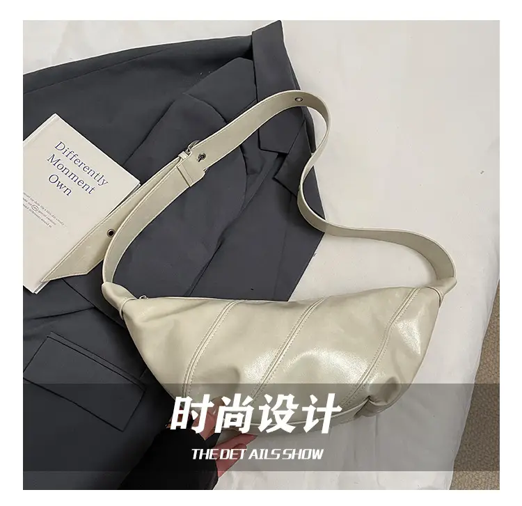 Korean Crossbody Bag Tan Leather Large Capacity — feature 12