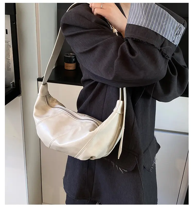 Korean Crossbody Bag Tan Leather Large Capacity — feature 2