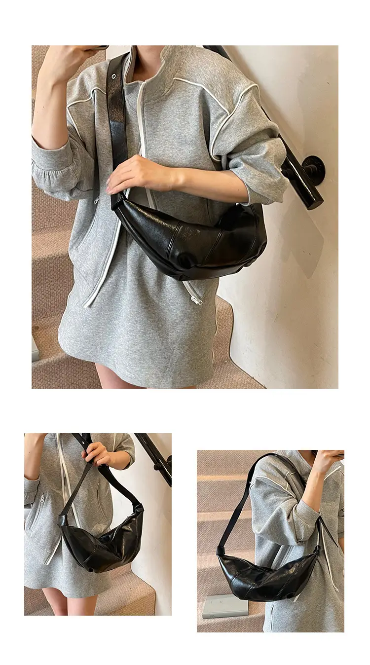 Korean Crossbody Bag Tan Leather Large Capacity — feature 6