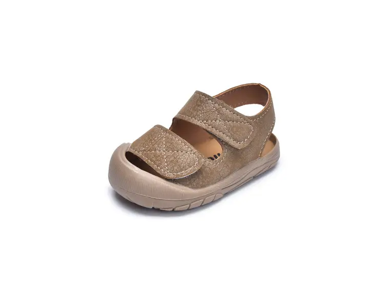 White Anti-Collision Toddler Sandals with Soft Sole — feature 28