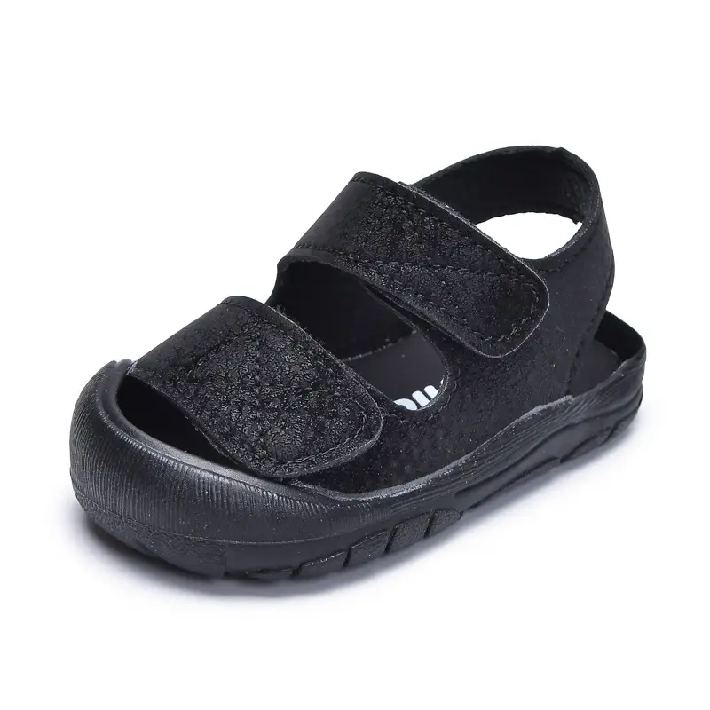 White Anti-Collision Toddler Sandals with Soft Sole