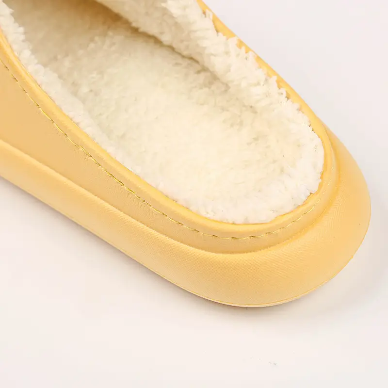 Winter Letter Warm Cotton Slippers Women Cross-Border