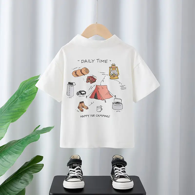 Boys Korean Style Loose Summer T-Shirt 2025