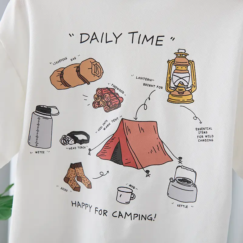 Boys Korean Style Loose Summer T-Shirt 2025