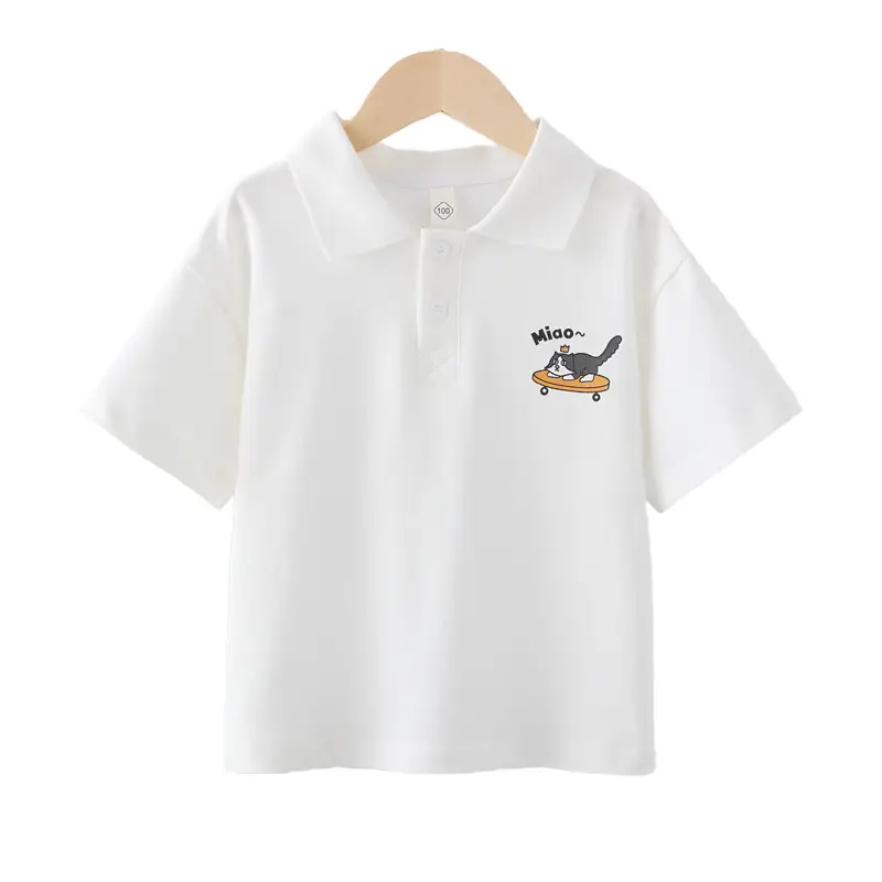 Boys Korean Style Loose Summer T-Shirt 2025