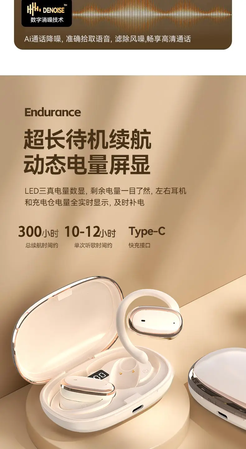 Bluetooth Earbuds with 90° Rotation & Noise Reduction — feature 11