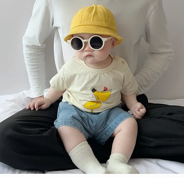 Boys Pure Cotton Cartoon T-shirt Summer Casual Top — feature 1