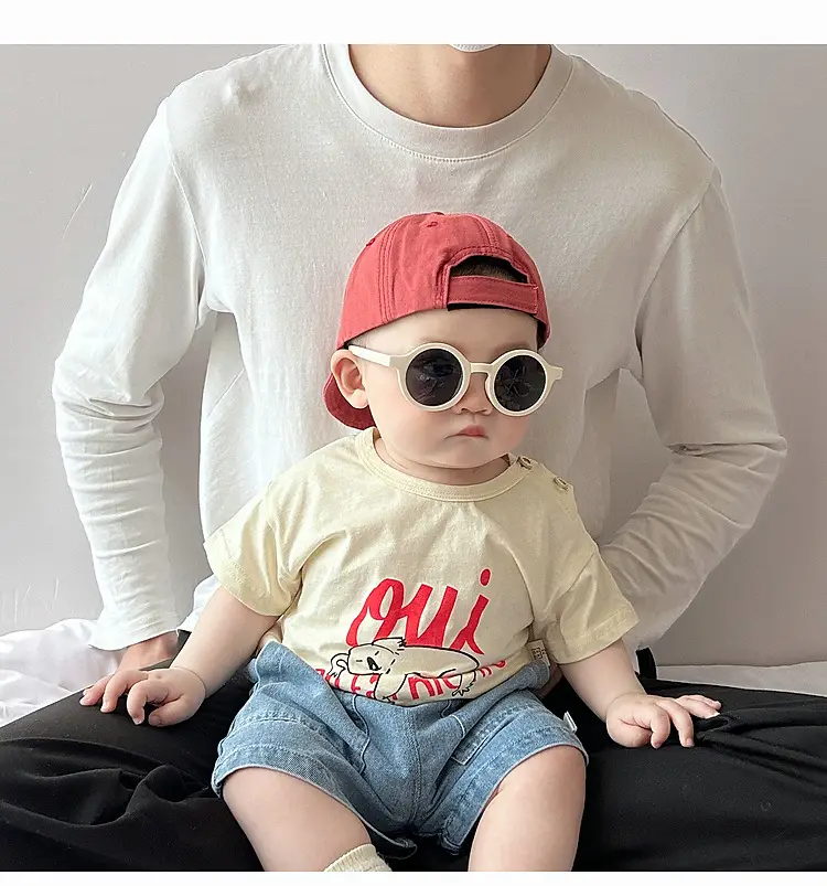 Boys Pure Cotton Cartoon T-shirt Summer Casual Top — feature 18