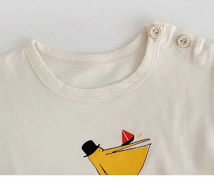 Boys Pure Cotton Cartoon T-shirt Summer Casual Top — feature 21