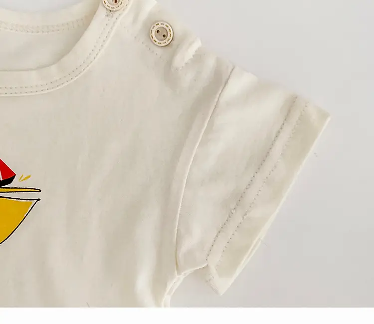 Boys Pure Cotton Cartoon T-shirt Summer Casual Top — feature 22
