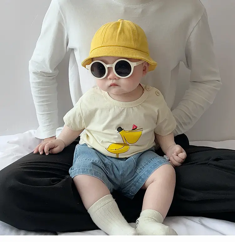Boys Pure Cotton Cartoon T-shirt Summer Casual Top — feature 3