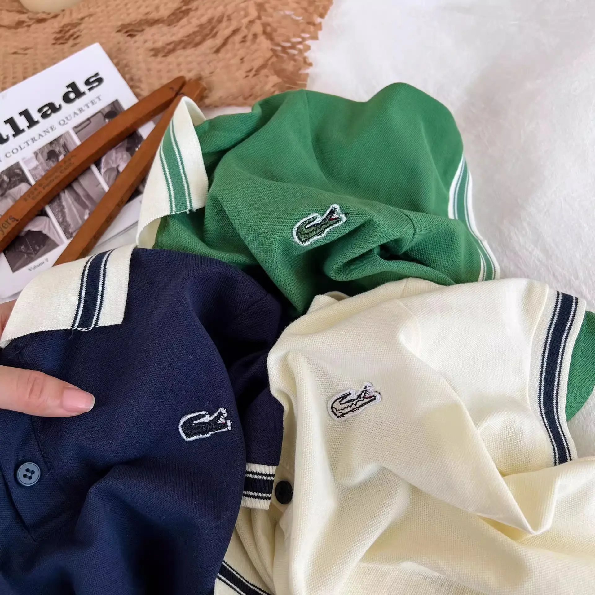 Boys Green Cotton Polo Shirt 2025 Summer — feature 19
