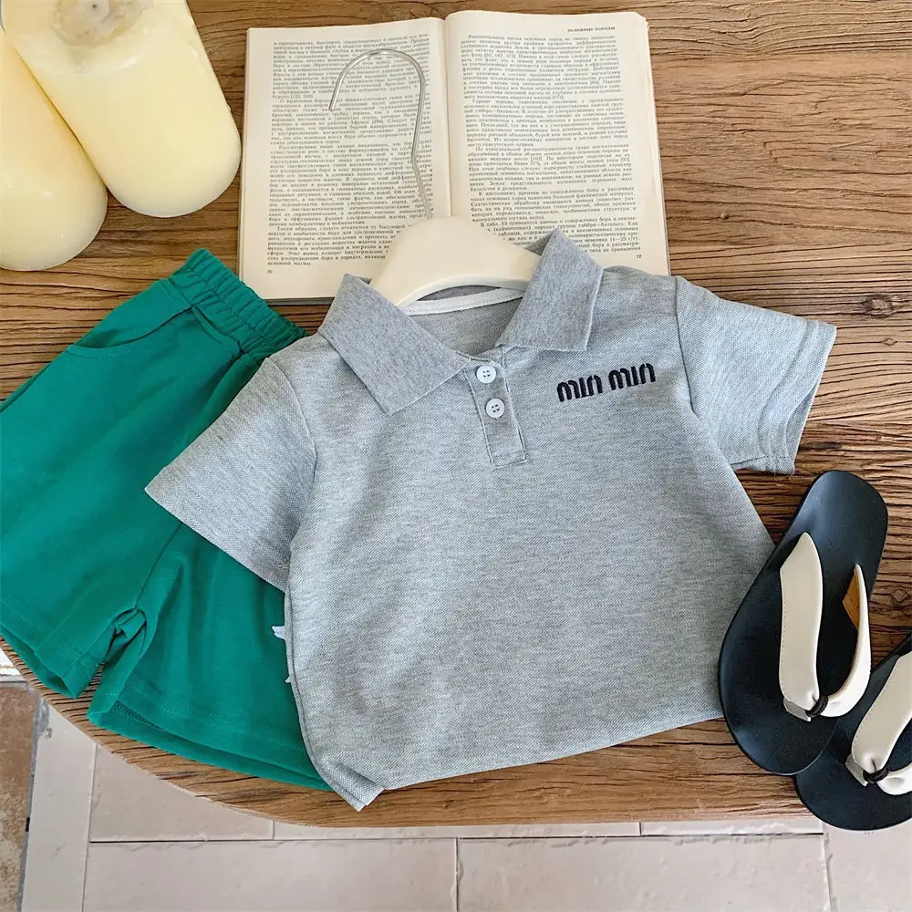 Boys Green Cotton Polo Shirt 2025 Summer - Image 4