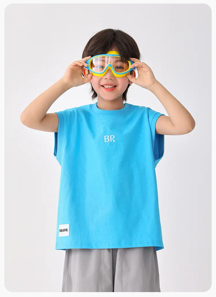 Haima's 2026 Boys All-Cotton Sleeveless Vest T-Shirt — feature 17
