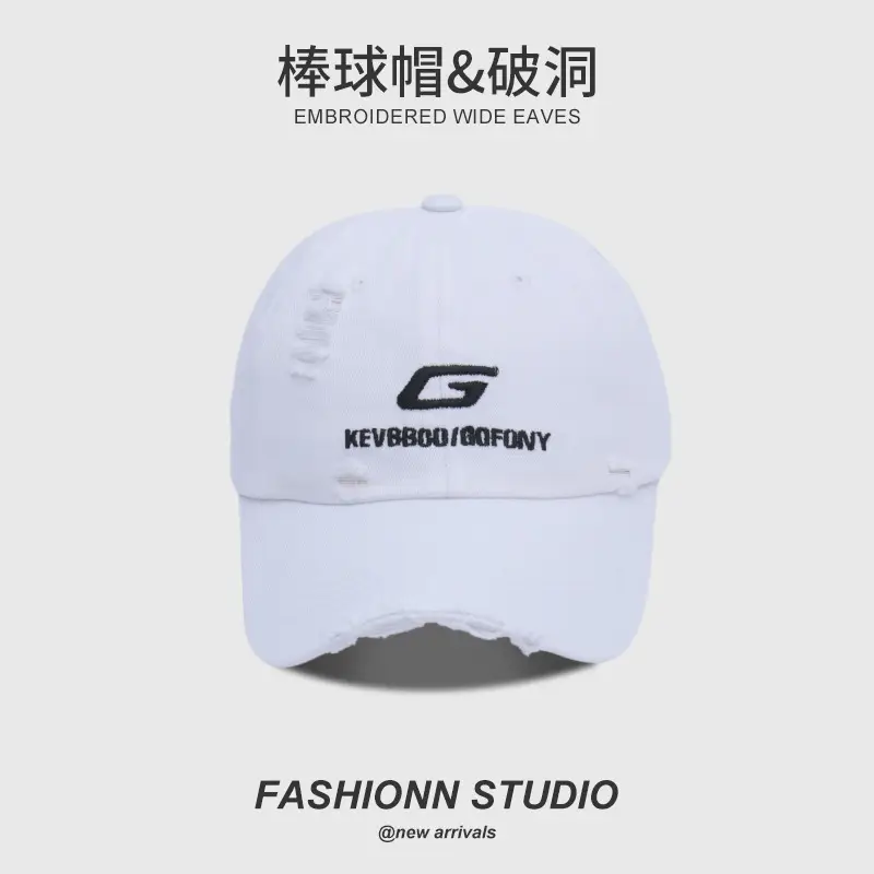 Yellow Embroidered Baseball Cap for Men - Image 6