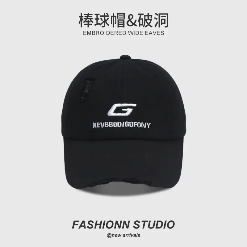 Yellow Embroidered Baseball Cap for Men — feature 23