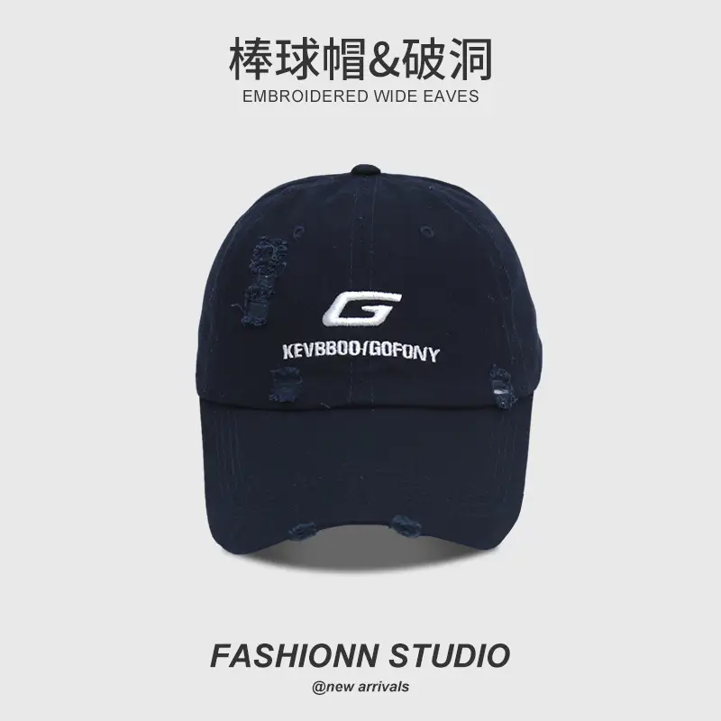 Yellow Embroidered Baseball Cap for Men — feature 25