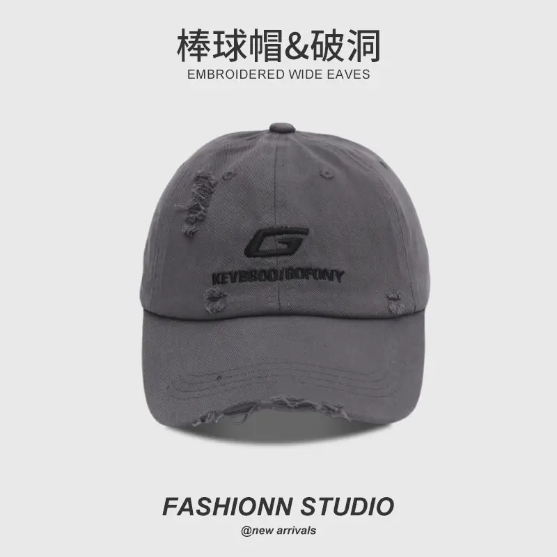 Yellow Embroidered Baseball Cap for Men — feature 26