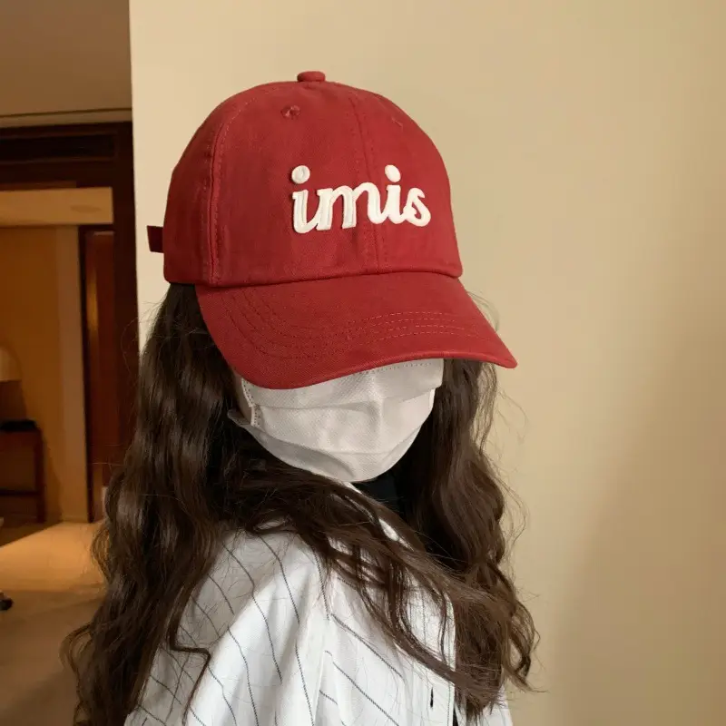 Women's Red Airmi Retro Cap 2026 Wide Brim - Image 5