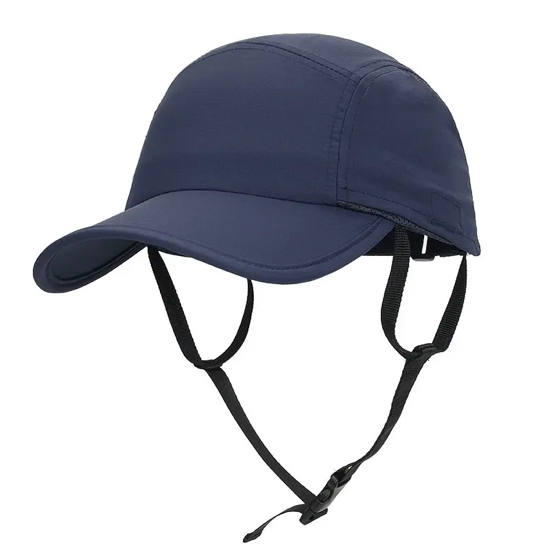 Men Summer Cycling Sun Hat Solid Color Windproof - Image 3