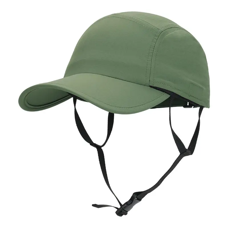 Men Summer Cycling Sun Hat Solid Color Windproof - Image 4
