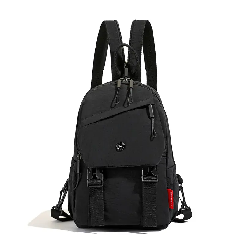 Men's Beige Crossbody Backpack with Front Pocket & Adjustable Strap - Image 2