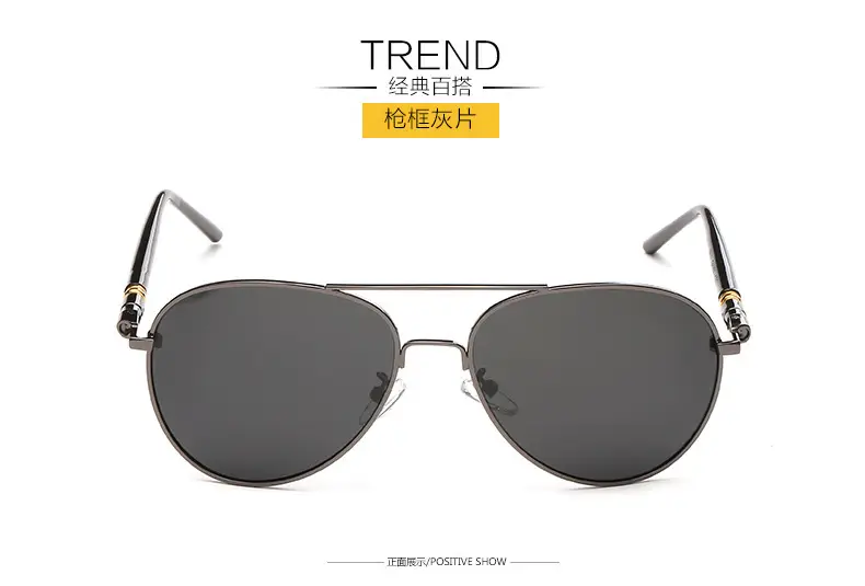 Men's Polarized Anti-Glare Night Sunglasses Blue - Image 3