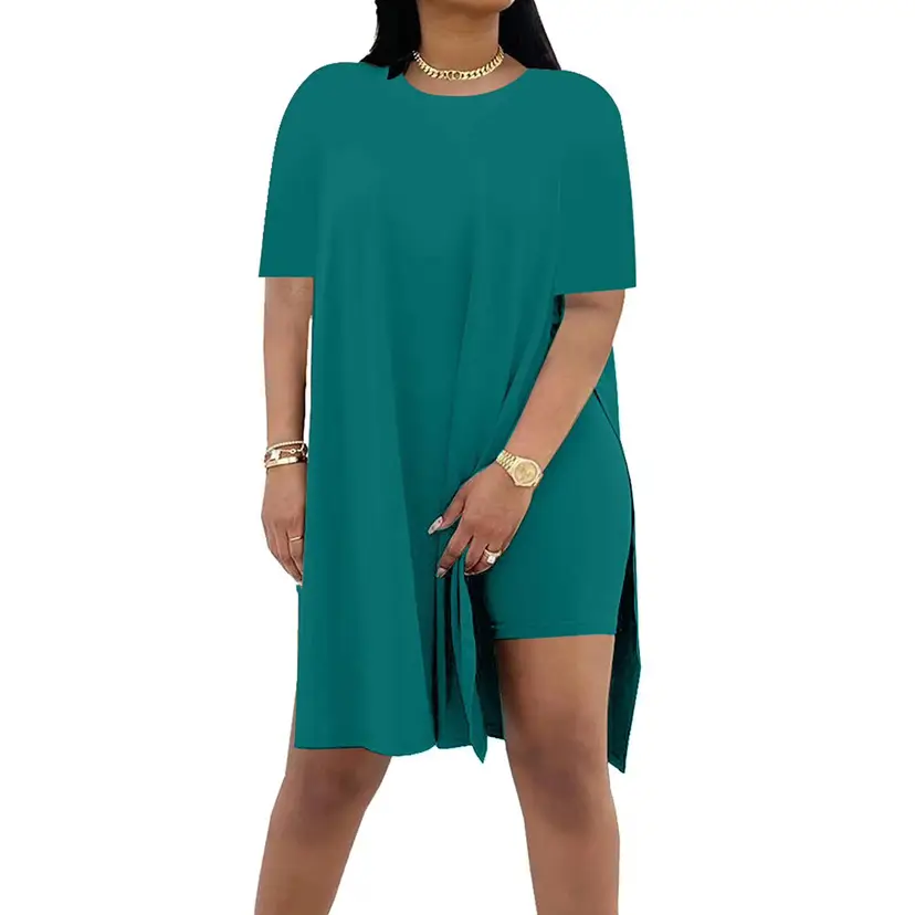 Pink Loose Two-Piece Summer Suit for Women - Image 10
