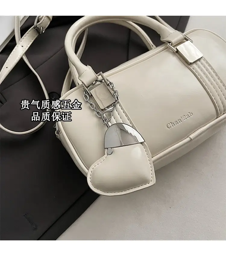Korean Style Cream White Square Handbag 2025 Spring — feature 6