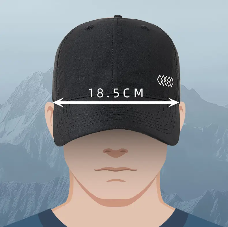 Men Breathable Sunshade Cap with Laser Hole — feature 19