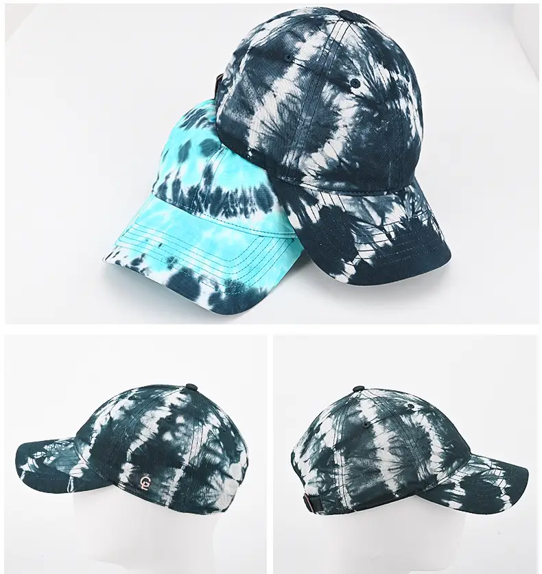 Cross-Dye Baseball Cap with Plain Design — feature 13