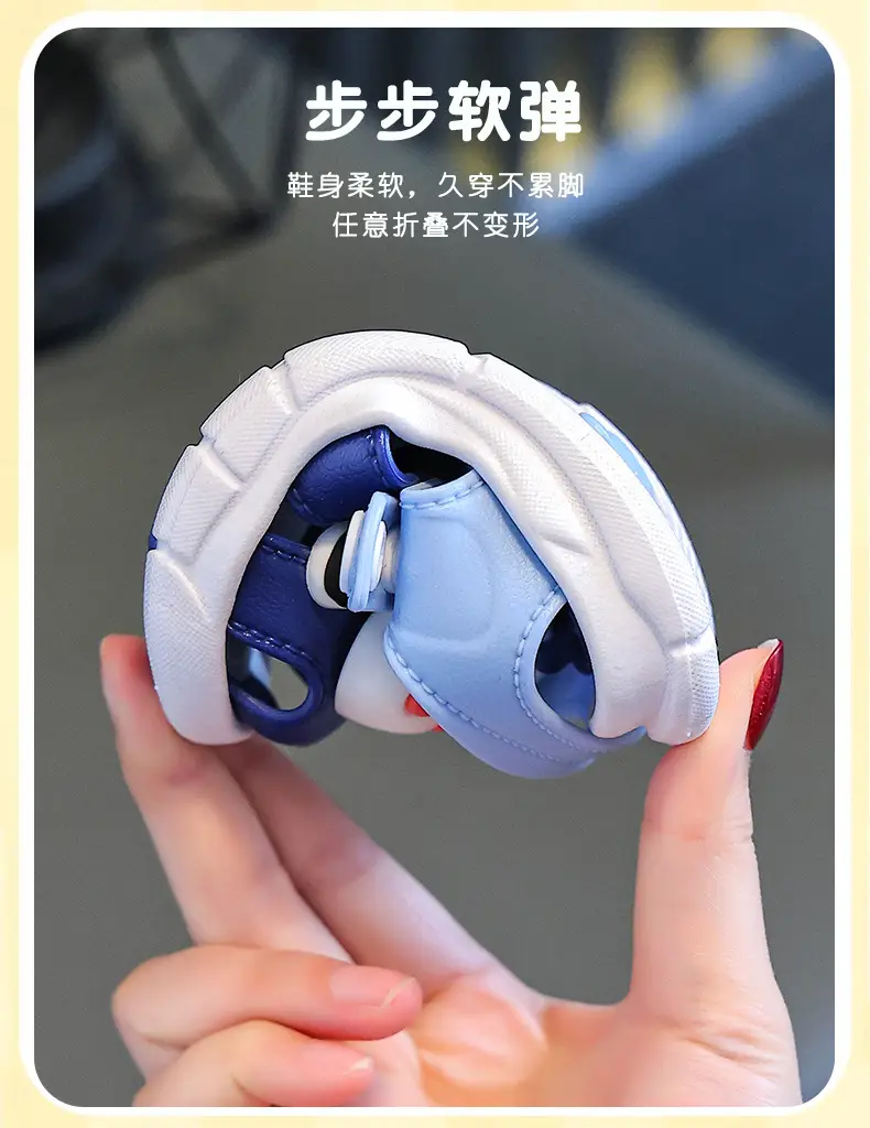 Blue Cartoon Baby Toe Cap Sandals for Kids 0-3Y — feature 10